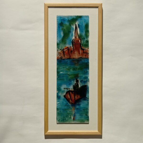 Golden Horn Galata View Istanbul Glass Picture Frame