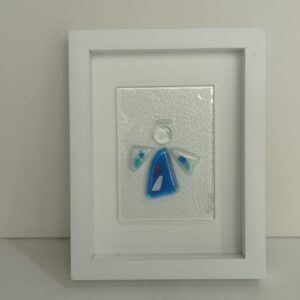 blue angel glass picture frame
