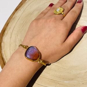 Fusion Glass Bracelet by Gamze Haberal